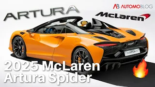 2025 Artura Spider: McLaren's First Convertible Hybrid Supercar