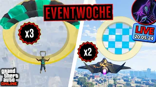 20.05. Eventwoche x3 Junk-Fallschirmsprünge, x2 Luftrennen & PvE Mix - GTA5 Online PS5