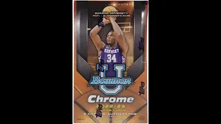 Pick Your Player~2022-23 Bowman University Chrome Basketball 12 Box Case Break #1