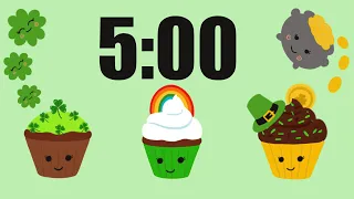 5 Minute Timer with alarm bell | St. Patrick's Day Edition