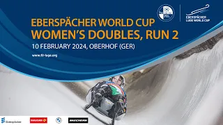 RELIVE - Women's Doubles Run 2 | EBERSPÄCHER Luge World Cup - Oberhof (GER)