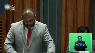 Fijian Minister for Health delivers ministerial statement in parliament