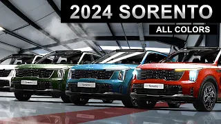 Kia Sorento 2024 Facelift - FIRST LOOK at All Colors of the New Sorento