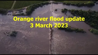 Orange river flood update 3 March 2023, piek flow of the flood reaches me. plus viewer contributions