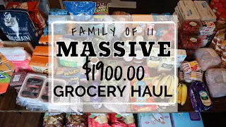 WE'RE STOCKING UP!! FAMILY OF 11 - MEGA GROCERY HAUL