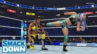 WWE 2K23 SMACKDOWN CANDICE LERAE VS BIANCA BELAIR