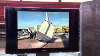 Nuclear Components Storage Cask Drop Demonstration Video at CIGEO