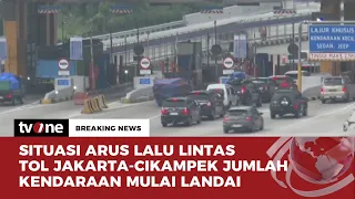 25 Ribu Kendaraan Melintasi Ruas Tol Cikampek Utama | Breaking News tvOne