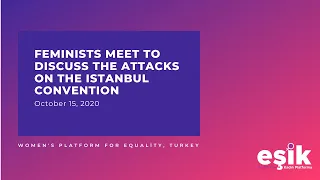 Feminists Meet to Discuss the Attacks on the Istanbul Convention