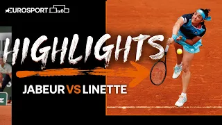 Ons Jabeur stunned by Magda Linette in Roland-Garros Round 1 | 2022 Roland Garros | Eurosport Tennis