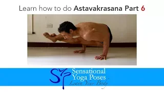 Astavakrasana Preparation (6) straightening the legs and staying balanced