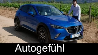 All-new Mazda CX-3 FULL REVIEW test driven 2016 small SUV sports + center line - Autogefühl