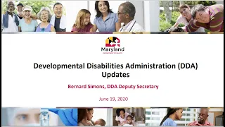 Maryland DDA- Deputy Secretary -Friday WEBCAST - June 19