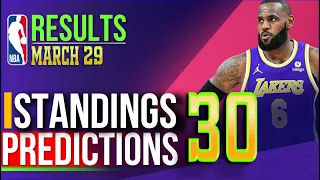 NBA Standings today & Games: Results & Predictions - Mar 29 , 2024 | Schedule & Scoreboard
