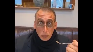 Ratatouille but real live Anton Ego got teleported in animated universe after eating Ratatouille