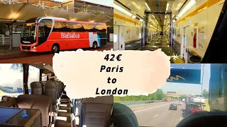 Paris (Bercy) to London (Victoria): BlaBlaCar Bus & Eurotunnel Journey (4K)