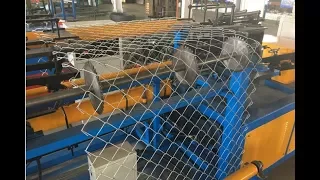 Export to Bolivia How to operate  4m width full automatic double wire chain link fence machine