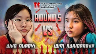 Napalaban na sa SOLID si Meow meow! | WIM Nurmanova vs WIM Miaoyi World Youth U-16 Olympiad 2023