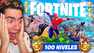 COMPRO TODO EL PASE DE BATALLA DE FORTNITE CAPITULO 3 Y CONSIGO LA MEJOR PARTIDA CON SPIDERMAN