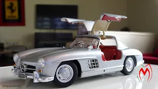 Mercedes Benz SL300 Gullwing Coupe made by Minichamps in 1/18 scale model.