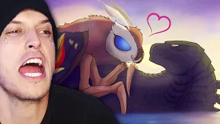 Reacting to CUTE Mothra Animations! (MY EYES!!)