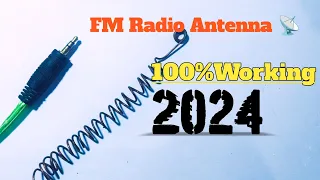 How to make a fm radio antenna #fm #radio #radioantenna fm radio antenna kaise banaye