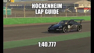 1:40.777 Porsche Cup at Hockenheim + Lap guide | IRacing |