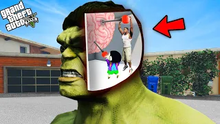 GTA 5 : Franklin Enter Hulk's Head & Control His Brain in GTA 5!(GTA 5 mods)