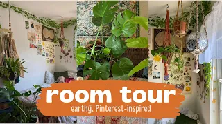 my earthy, Pinterest-inspired room tour