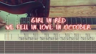 girl in red -  we fell in love in october / Guitar Tutorial / Tabs + Chords