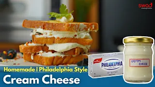 Homemade Cream Cheese Recipe | How to make Philadelphia Cream Cheese at Home | क्रीम चीज़ घर पर