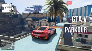 gta5 4.01km long parkour & 49.0000% success rate city ride parkour race | GTA V