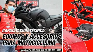 Capacitación, Herramientas y accesorios para motociclismo