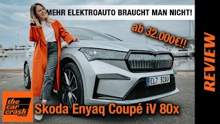 Skoda Enyaq Coupé im Test (2022) Mehr Elektroauto braucht man nicht! Fahrbericht | Review | iV 80x