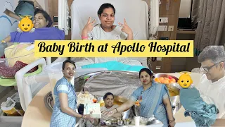 Our Baby Birth Vlog| My C SectionDelivery In Apollo Hospital | Unfold new Story of our life 😇
