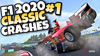 F1 2020 CLASSIC CRASHES #1