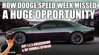 DODGE SHOULD'VE DONE THIS AT SPEED WEEK INSTEAD!