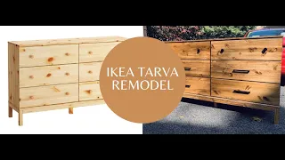 DIY IKEA Dresser Hack - Tarva to $600 Mid Century Modern