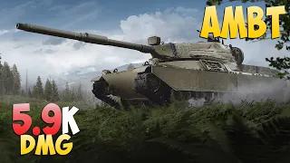 AMBT - 4 Kills 5.9K DMG - Narrow! - World Of Tanks