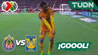 ¡LLEGÓ EL SEGUNDO! Vigón hace doblete  | Chivas 0-2 Tigres | Liga Mx Apertura 22 -J9 | TUDN