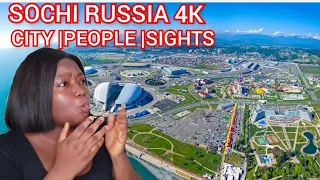 SOCHI RUSSIA 4K CITY| PEOPLE |SIGHT REACTION