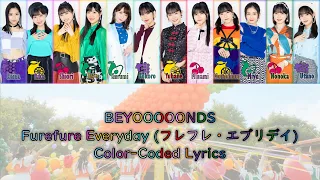 BEYOOOOONDS - "Furefure Everyday" Color-Coded Lyrics (JPN/ROM/ENG)