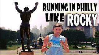 Running the Rocky steps like Rocky Balboa : A dream come true in Philadelphia summer 2013!