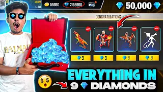 Free Fire I Got All New Upcoming Bundles And Gun Skins😍 In 9 Diamonds💎 -Garena Free Fire