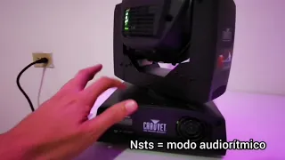 Tutorial como usar cabezas móviles (en español) ll Chauvet Intimidator spot led 250