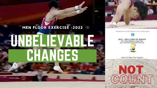 Men Code Of Point Updates on Floor Exercise - 2022