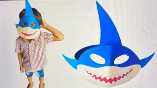 Shark Mask Making  / How to make Shark Fish Mask / Water Animal Mask