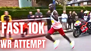 Joshua Cheptegei VS Yomif Kejelcha 10K WORLD RECORD ATTEMPT (Spanish 10k Road Race)