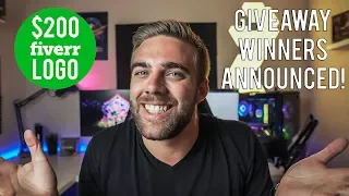 I SPENT $200 💸 ON FIVERR FOR A NEW LOGO! & GIVEAWAY WINNERS ANNOUNCED 🙌