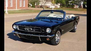 1965 Mustang Convertible Raven Black